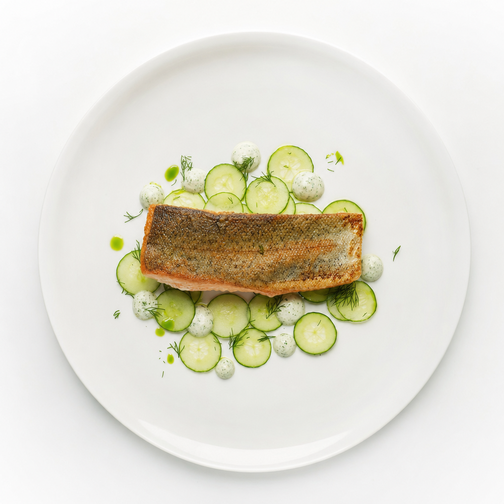 Forelle mit Gurken-Dill-Komposition – CookWithaFriend